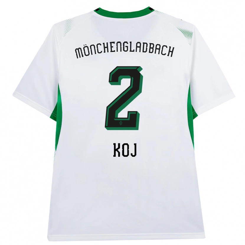 Danxen Criança Camisola Julia Koj #2 Branco Verde Preto Principal 2026/27 Camisa Brasil