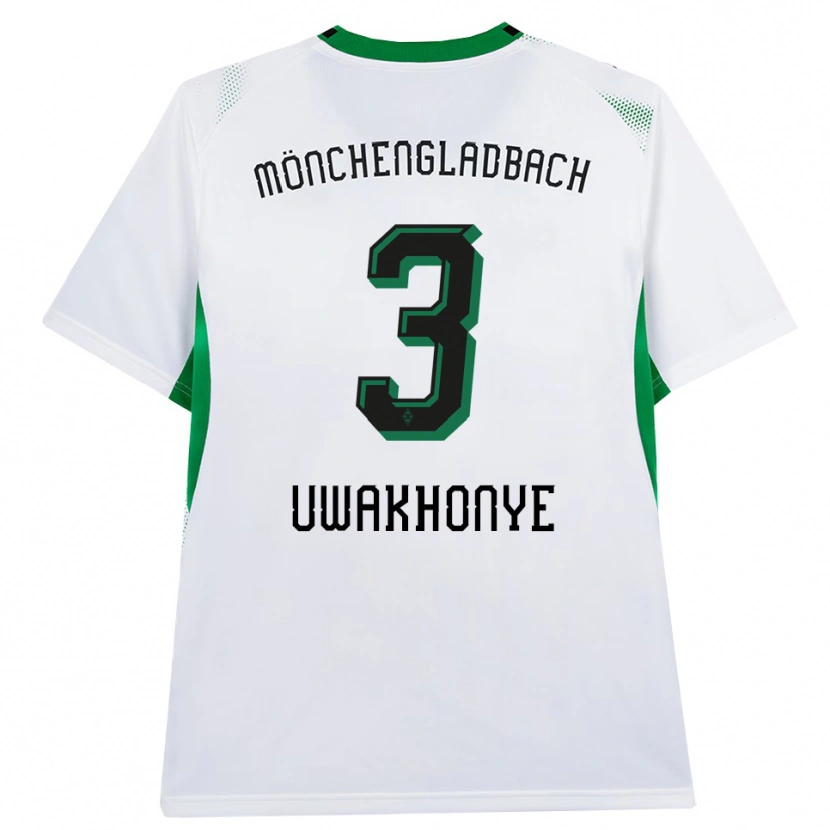 Danxen Criança Camisola Joshua Uwakhonye #3 Branco Verde Preto Principal 2026/27 Camisa Brasil