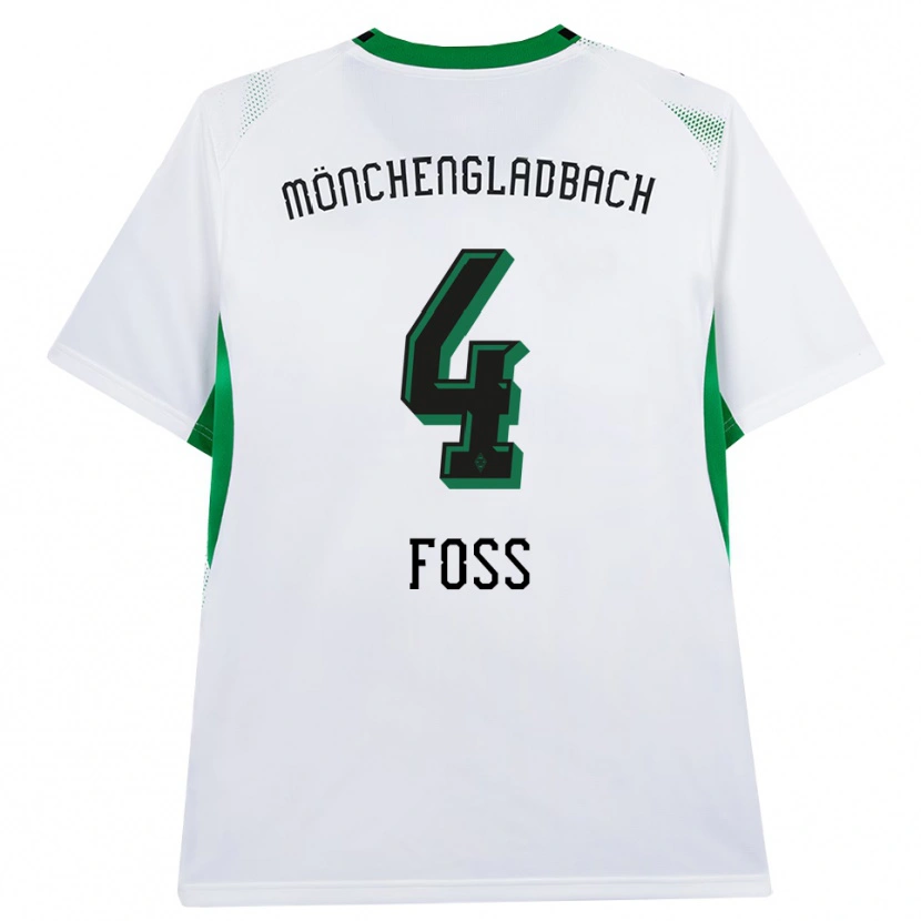 Danxen Criança Camisola Jonathan Foss #4 Branco Verde Preto Principal 2026/27 Camisa Brasil