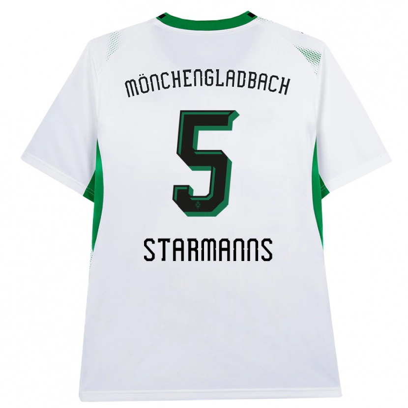 Danxen Criança Camisola Sandra Starmanns #5 Branco Verde Preto Principal 2026/27 Camisa Brasil