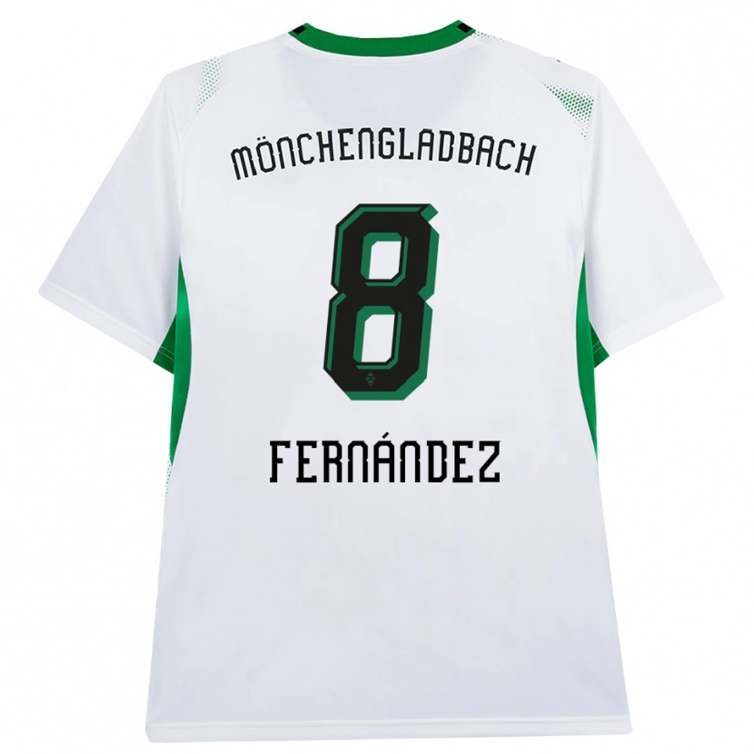 Danxen Criança Camisola Oriol Fernandez Berenguer #8 Branco Verde Preto Principal 2026/27 Camisa Brasil