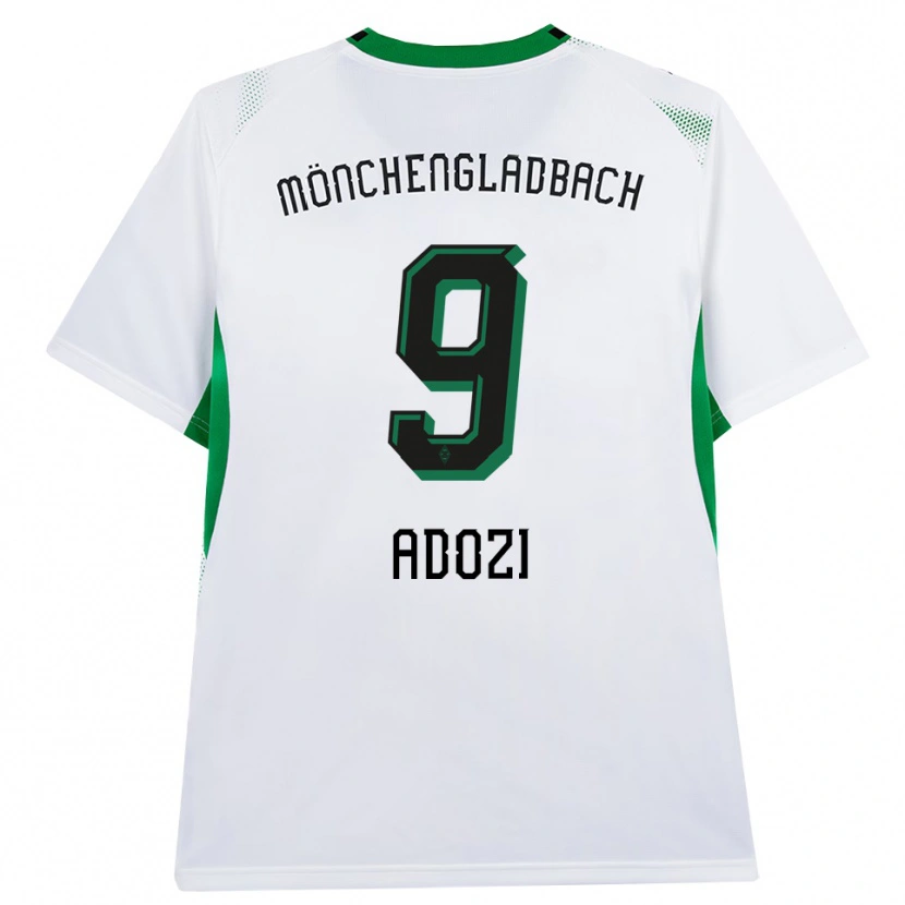 Danxen Criança Camisola Justin Adozi #9 Branco Verde Preto Principal 2026/27 Camisa Brasil