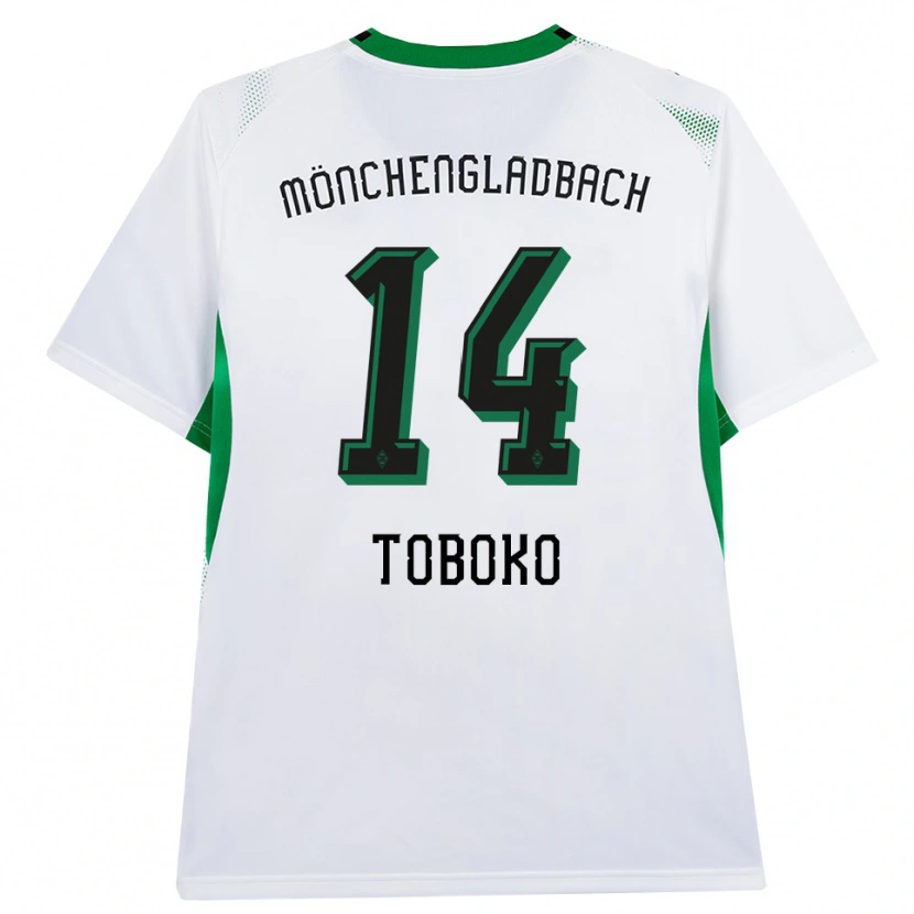 Danxen Criança Camisola Rubén Toboko #14 Branco Verde Preto Principal 2026/27 Camisa Brasil