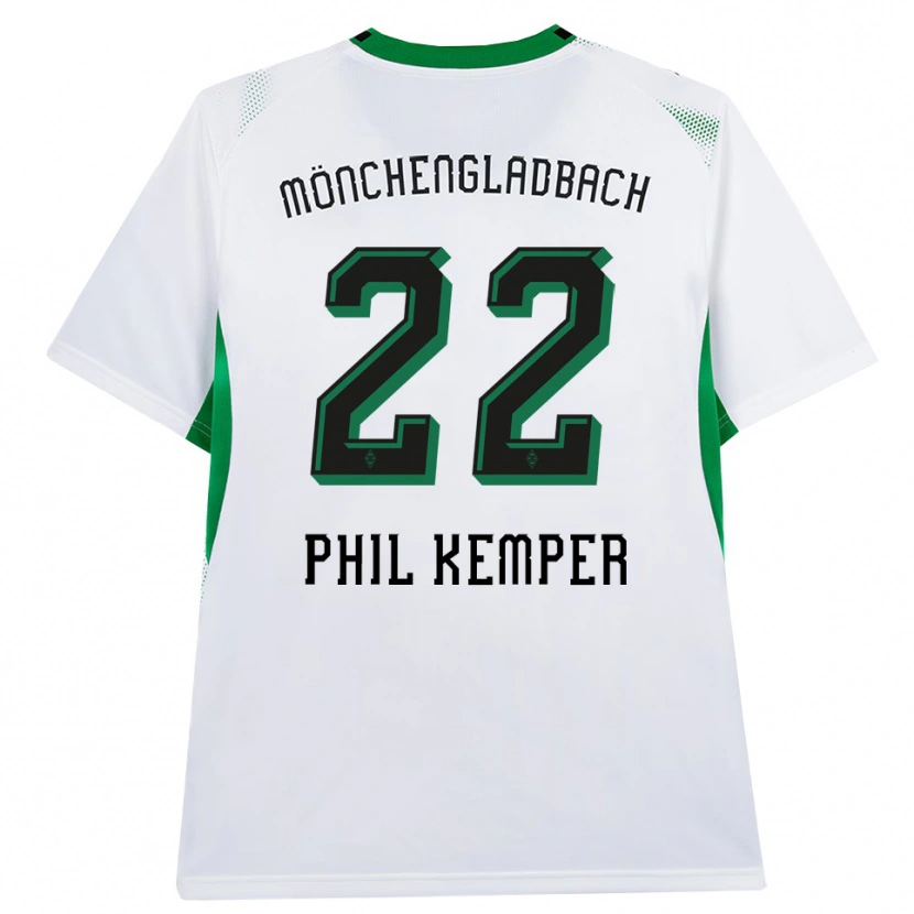 Danxen Criança Camisola Phil Kemper #22 Branco Verde Preto Principal 2026/27 Camisa Brasil