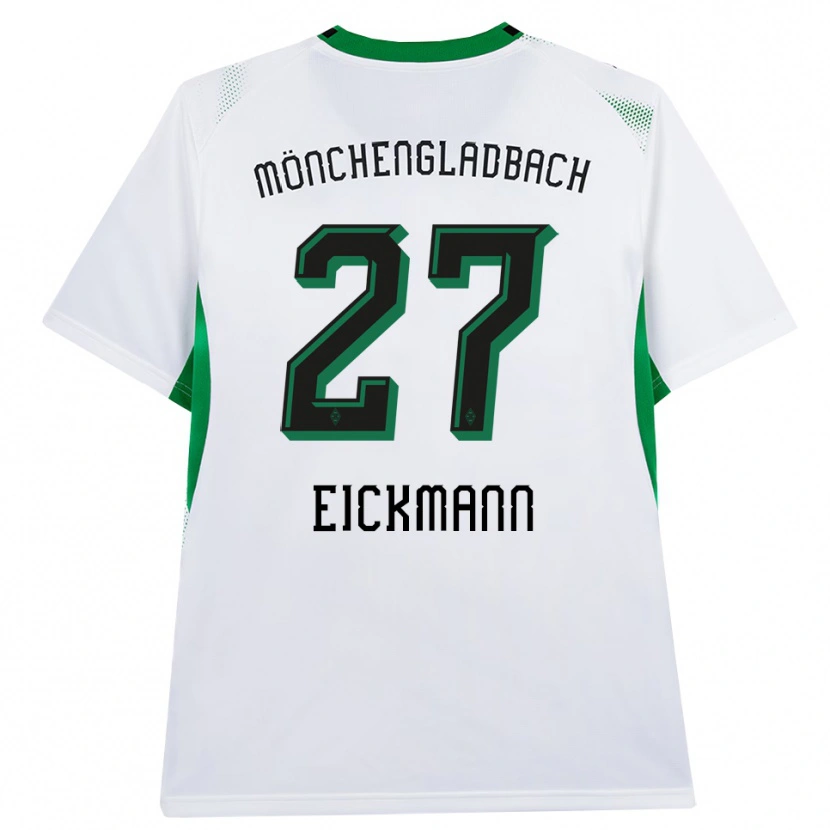 Danxen Criança Camisola Mia Eickmann #27 Branco Verde Preto Principal 2026/27 Camisa Brasil
