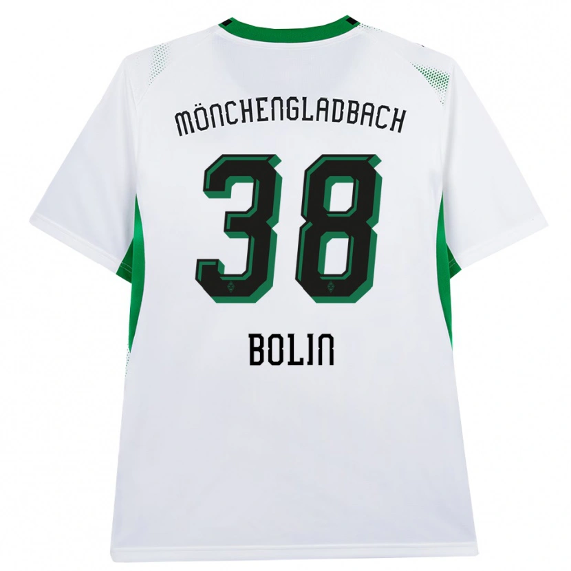 Danxen Criança Camisola Hugo Bolin #38 Branco Verde Preto Principal 2026/27 Camisa Brasil
