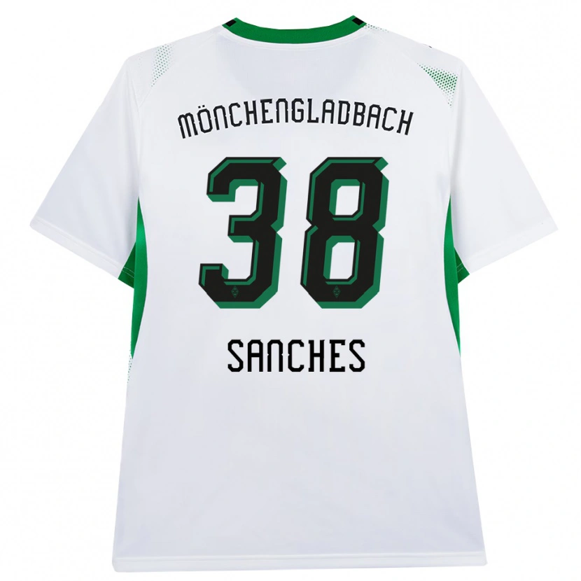 Danxen Criança Camisola Yvandro Borges Sanches #38 Branco Verde Preto Principal 2026/27 Camisa Brasil