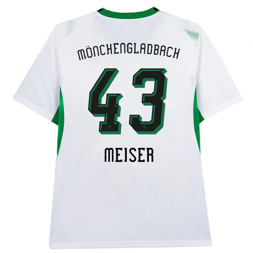 Danxen Criança Camisola Tyler Meiser #43 Branco Verde Preto Principal 2026/27 Camisa Brasil