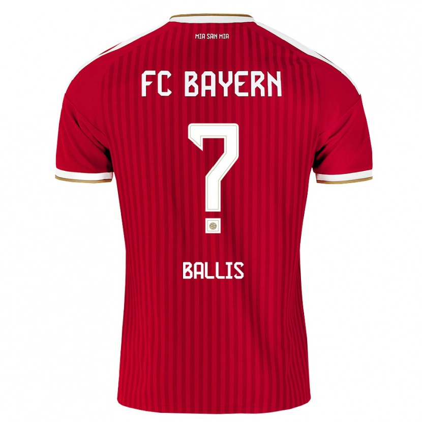 Danxen Criança Camisola Benjamin Ballis #0 Vermelho Branco Azul Principal 2026/27 Camisa Brasil