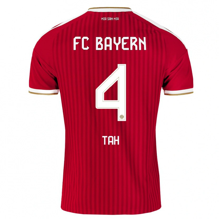 Danxen Criança Camisola Jonathan Tah #4 Vermelho Branco Azul Principal 2026/27 Camisa Brasil