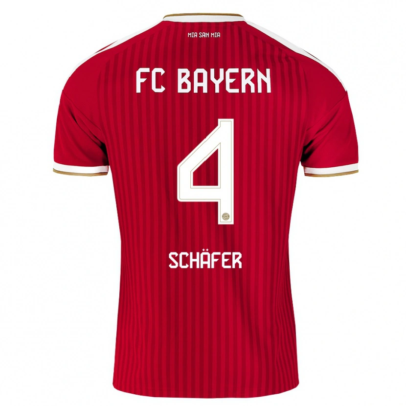 Danxen Criança Camisola Luis Schäfer #4 Vermelho Branco Azul Principal 2026/27 Camisa Brasil