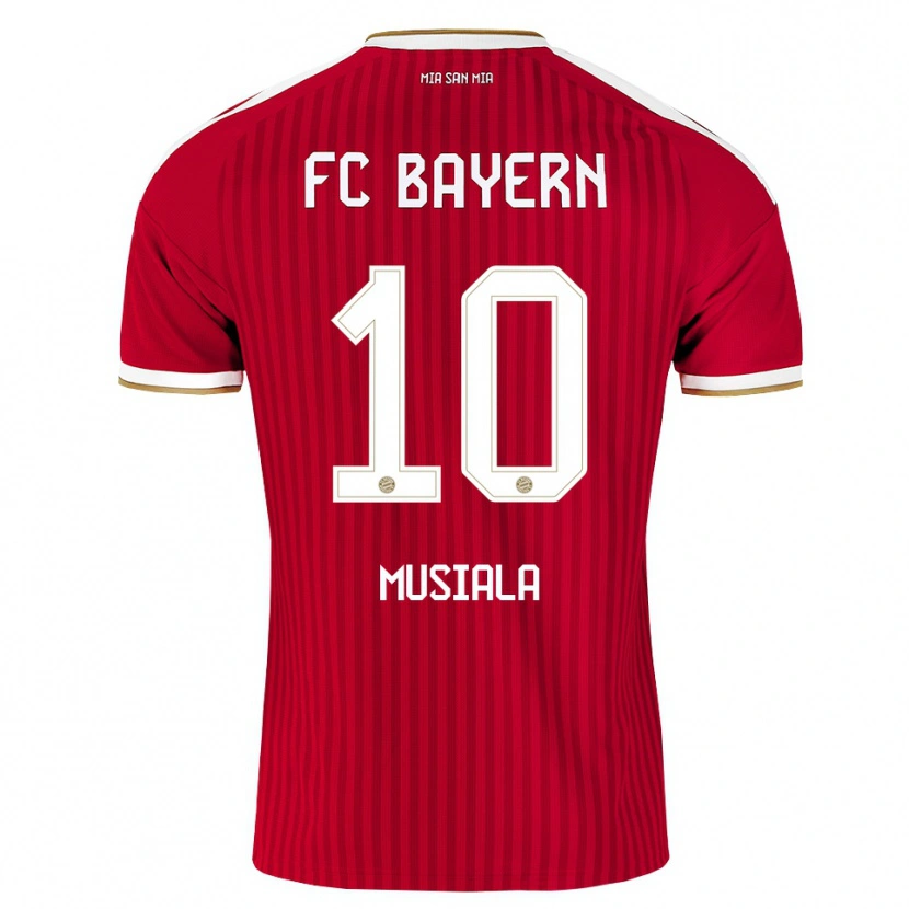 Danxen Criança Camisola Jamal Musiala #10 Vermelho Branco Azul Principal 2026/27 Camisa Brasil