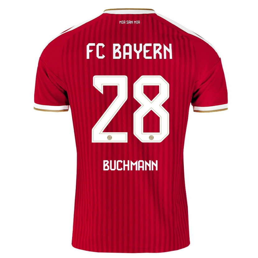 Danxen Criança Camisola Tarek Buchmann #28 Vermelho Branco Azul Principal 2026/27 Camisa Brasil