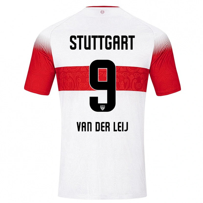 Danxen Criança Camisola Tim Van Der Leij #9 Branco Vermelho Amarelo Principal 2026/27 Camisa Brasil