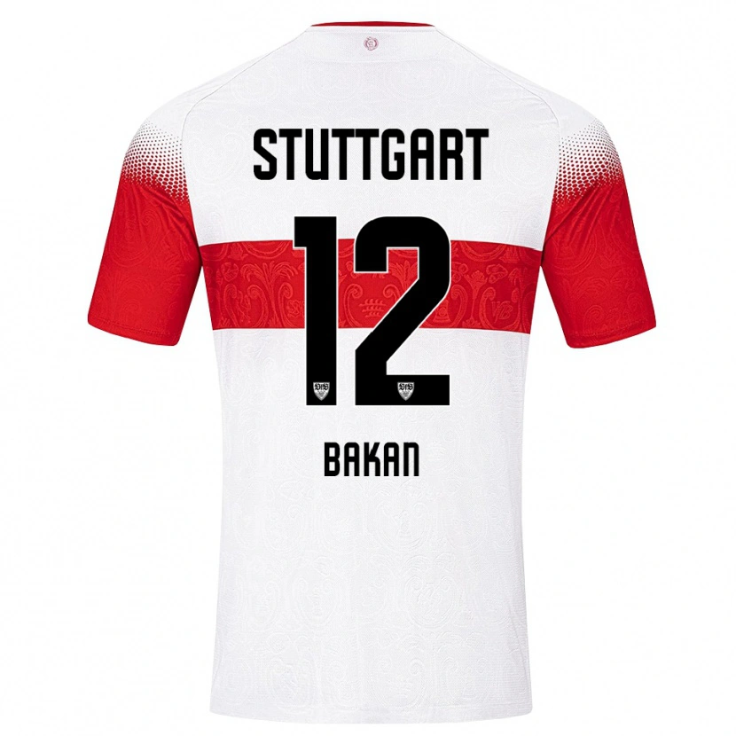 Danxen Criança Camisola Eren Bakan #12 Branco Vermelho Amarelo Principal 2026/27 Camisa Brasil