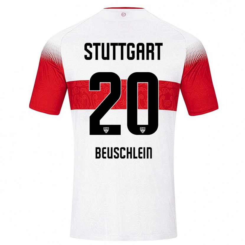 Danxen Criança Camisola Jana Beuschlein #20 Branco Vermelho Amarelo Principal 2026/27 Camisa Brasil