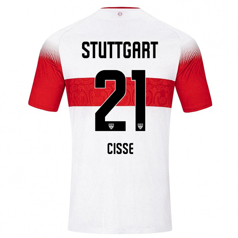 Danxen Criança Camisola Moussa Cissé #21 Branco Vermelho Amarelo Principal 2026/27 Camisa Brasil