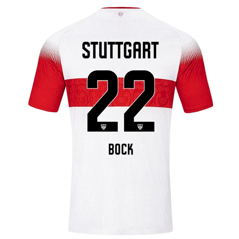 Danxen Criança Camisola Julian Bock #22 Branco Vermelho Amarelo Principal 2026/27 Camisa Brasil