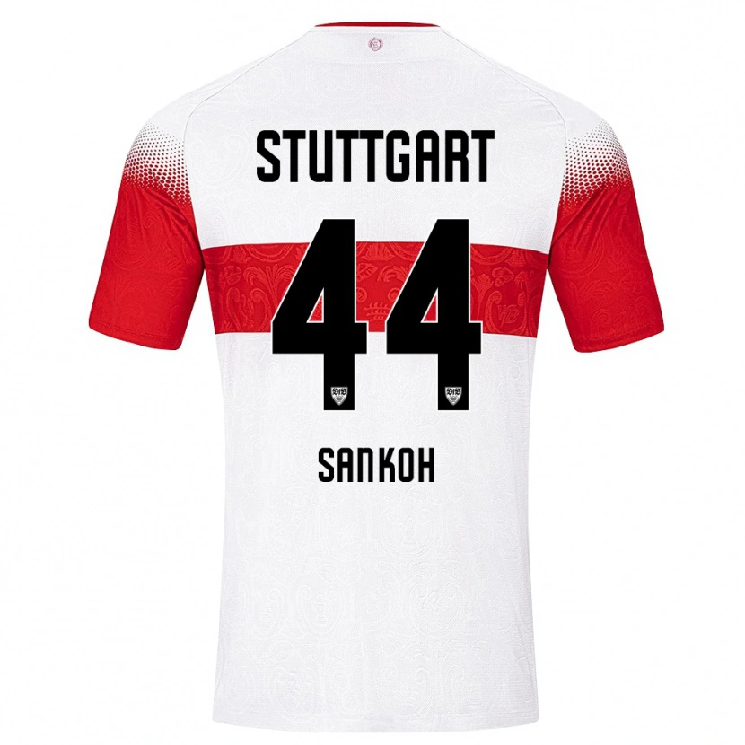 Danxen Criança Camisola Mohamed Sankoh #44 Branco Vermelho Amarelo Principal 2026/27 Camisa Brasil