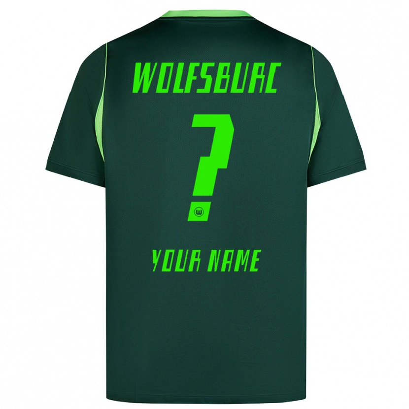 Danxen Criança Camisola Seu Nome #0 Verde Escuro Branco Principal 2026/27 Camisa Brasil
