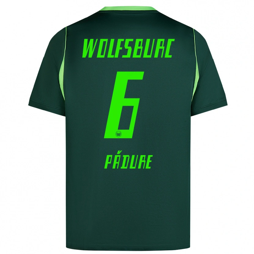 Danxen Criança Camisola Matei Pădure #6 Verde Escuro Branco Principal 2026/27 Camisa Brasil