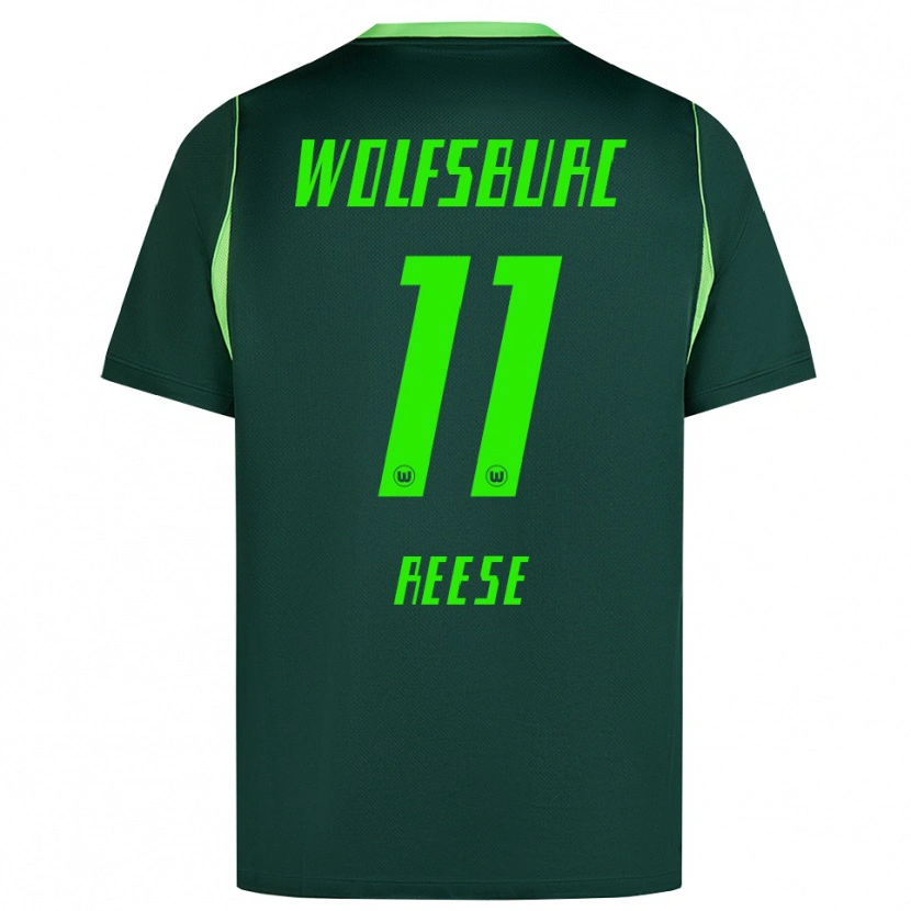 Danxen Criança Camisola Fabian Reese #11 Verde Escuro Branco Principal 2026/27 Camisa Brasil