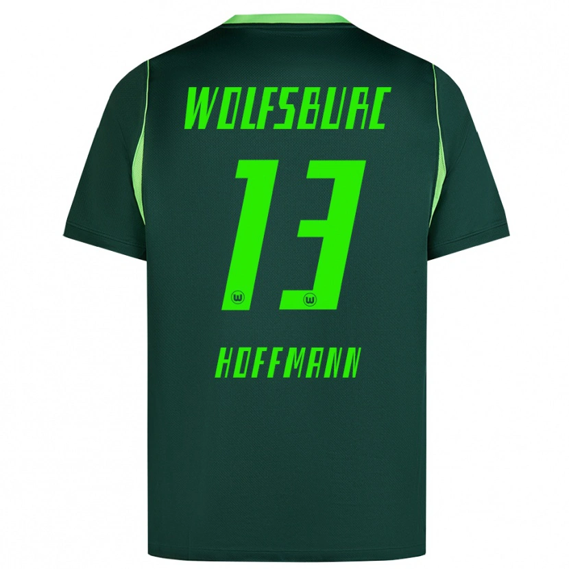 Danxen Criança Camisola Nils Hoffmann #13 Verde Escuro Branco Principal 2026/27 Camisa Brasil