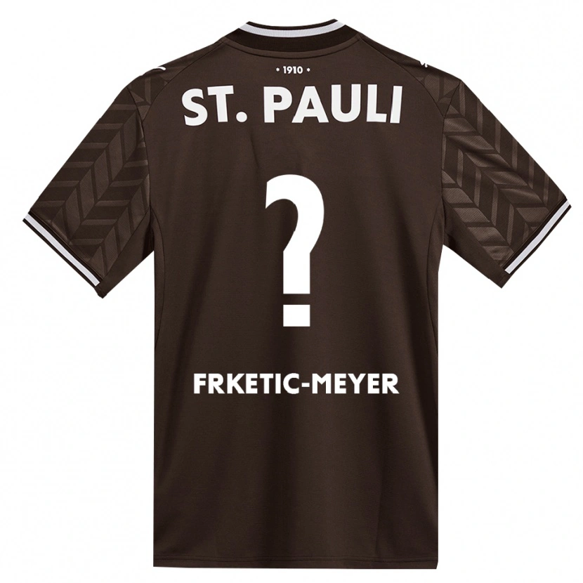 Danxen Criança Camisola Noah Frketic-Meyer #0 Branco Café Principal 2026/27 Camisa Brasil