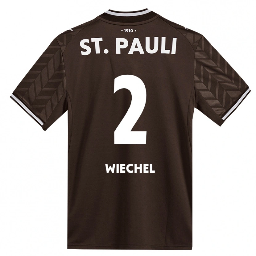 Danxen Criança Camisola Jan Wiechel #2 Branco Café Principal 2026/27 Camisa Brasil