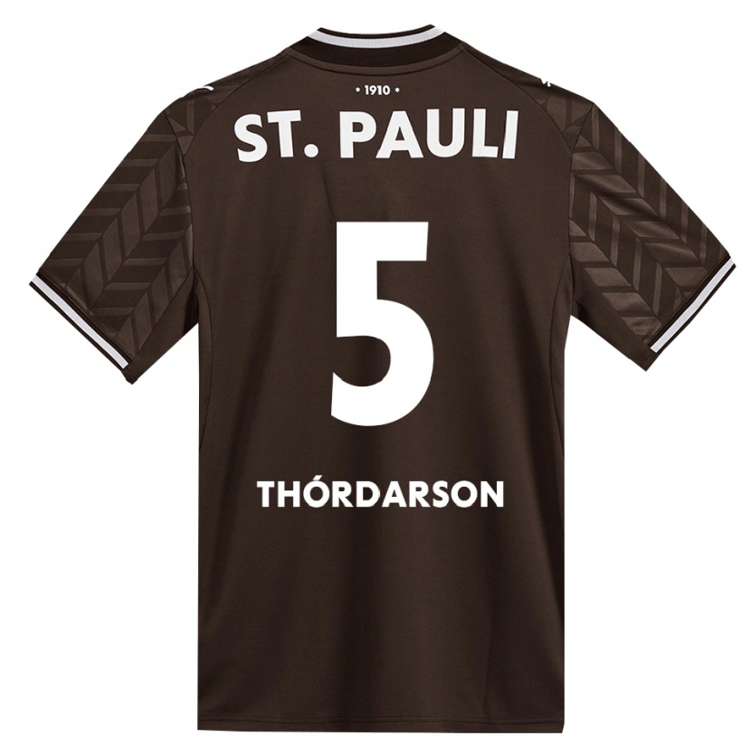 Danxen Criança Camisola Gísli Thórdarson #5 Branco Café Principal 2026/27 Camisa Brasil
