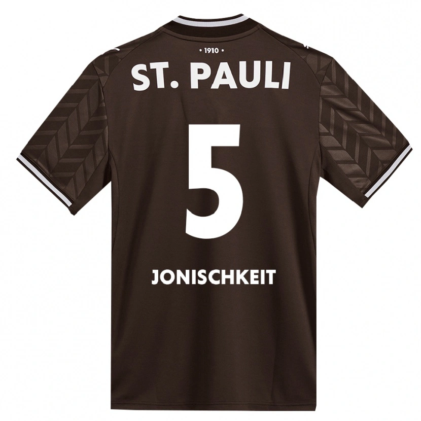 Danxen Criança Camisola Jamal Jonischkeit #5 Branco Café Principal 2026/27 Camisa Brasil