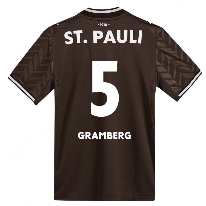 Danxen Criança Camisola Jamel Gramberg #5 Branco Café Principal 2026/27 Camisa Brasil