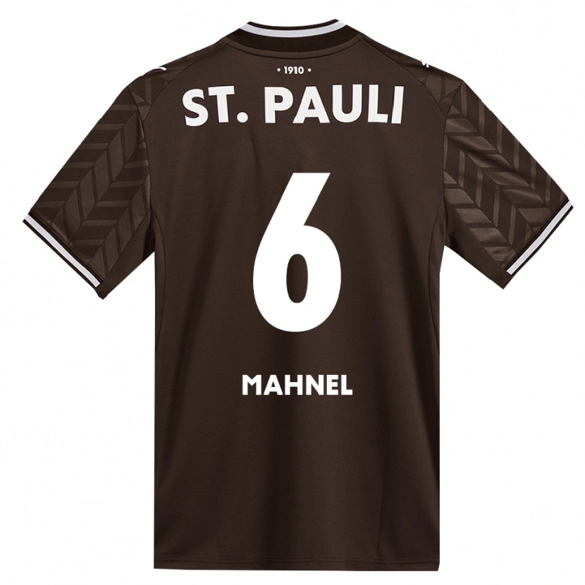 Danxen Criança Camisola Thieß Mahnel #6 Branco Café Principal 2026/27 Camisa Brasil