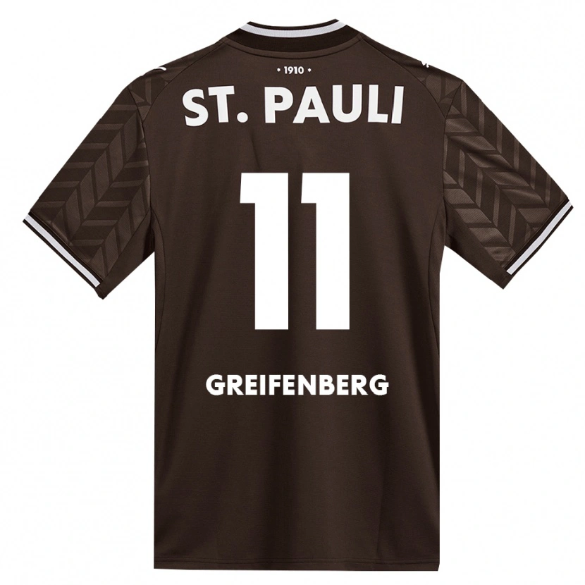 Danxen Criança Camisola Ann-Sophie Greifenberg #11 Branco Café Principal 2026/27 Camisa Brasil