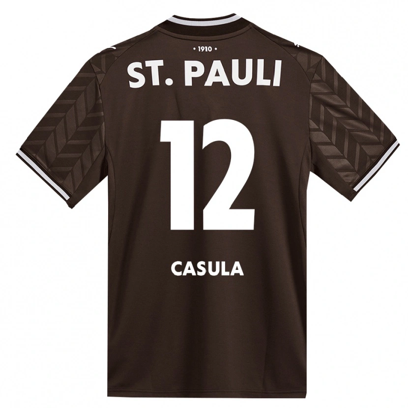 Danxen Criança Camisola David Casula #12 Branco Café Principal 2026/27 Camisa Brasil