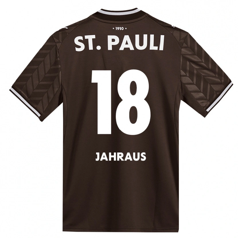 Danxen Criança Camisola Luis Jahraus #18 Branco Café Principal 2026/27 Camisa Brasil