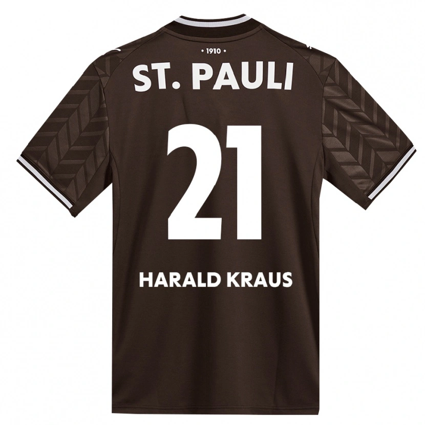 Danxen Criança Camisola Stefan Harald Kraus #21 Branco Café Principal 2026/27 Camisa Brasil
