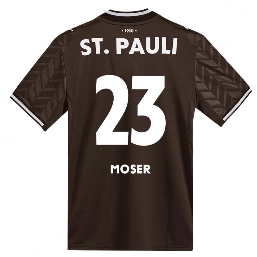 Danxen Criança Camisola Ammon Moser #23 Branco Café Principal 2026/27 Camisa Brasil
