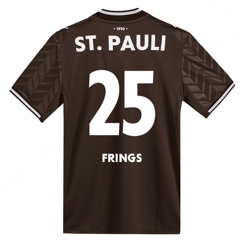 Danxen Criança Camisola Emma Frings #25 Branco Café Principal 2026/27 Camisa Brasil