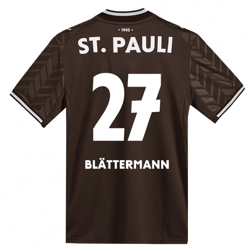 Danxen Criança Camisola Levin Blättermann #27 Branco Café Principal 2026/27 Camisa Brasil