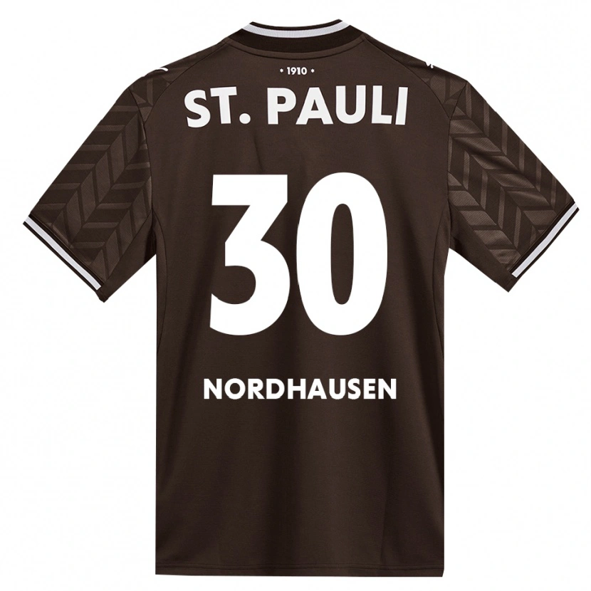 Danxen Criança Camisola Neele Nordhausen #30 Branco Café Principal 2026/27 Camisa Brasil