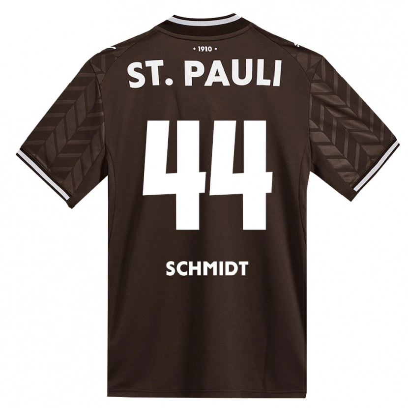 Danxen Criança Camisola Nick Schmidt #44 Branco Café Principal 2026/27 Camisa Brasil