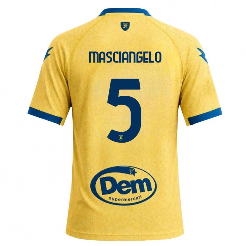 Danxen Criança Camisola Edoardo Masciangelo #5 Caqui Preto Azul Principal 2026/27 Camisa Brasil