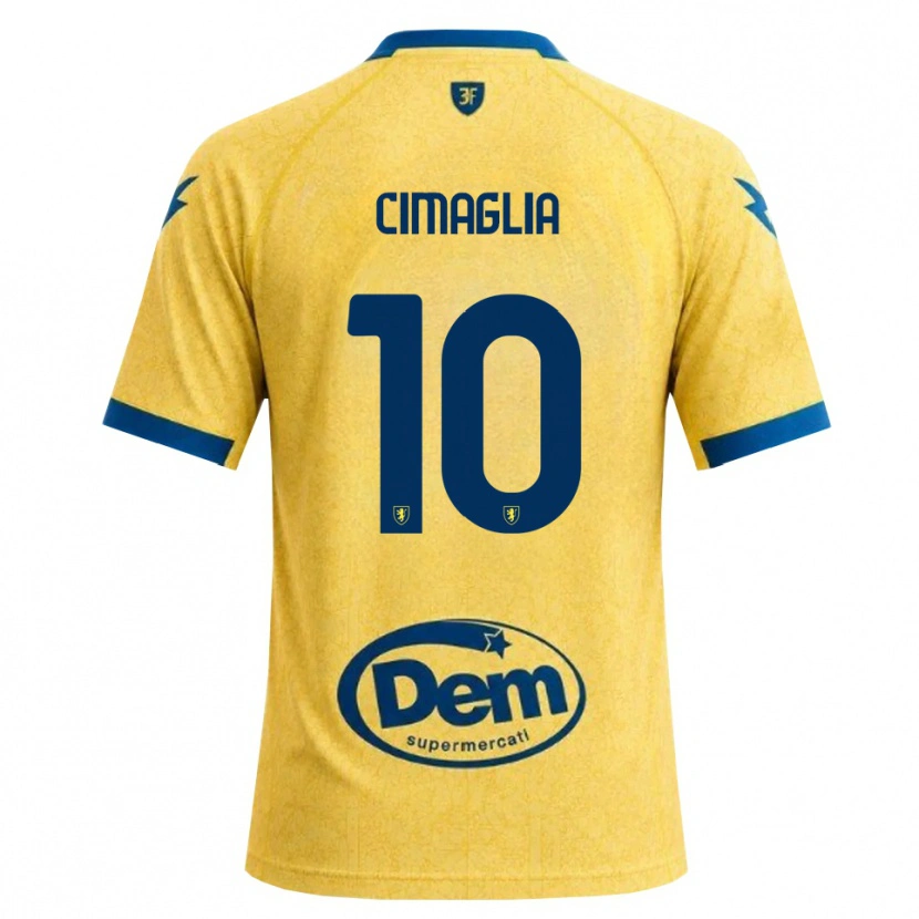 Danxen Criança Camisola Marco Cimaglia #10 Caqui Preto Azul Principal 2026/27 Camisa Brasil