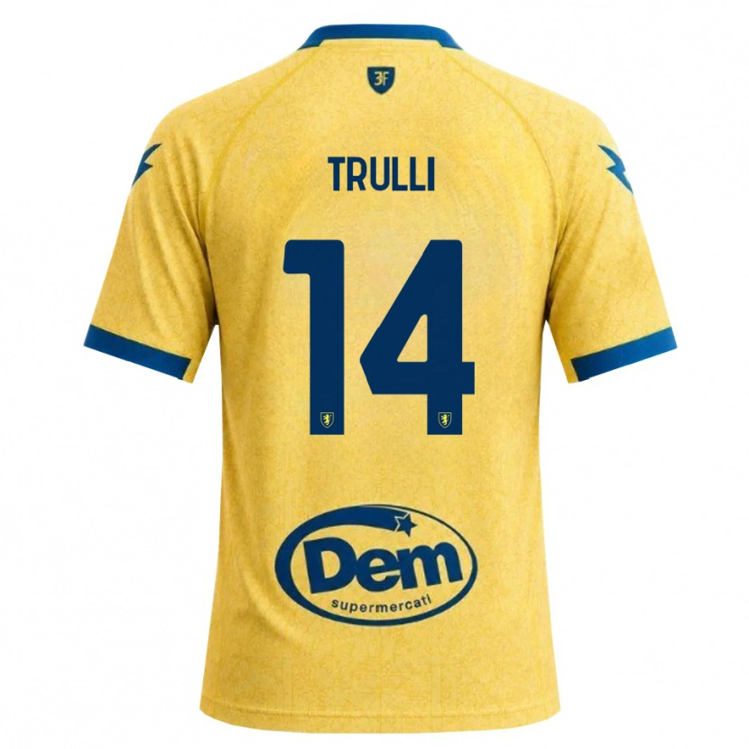 Danxen Criança Camisola Lorenzo Trulli #14 Caqui Preto Azul Principal 2026/27 Camisa Brasil