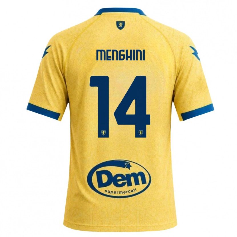 Danxen Criança Camisola Lorenzo Menghini #14 Caqui Preto Azul Principal 2026/27 Camisa Brasil