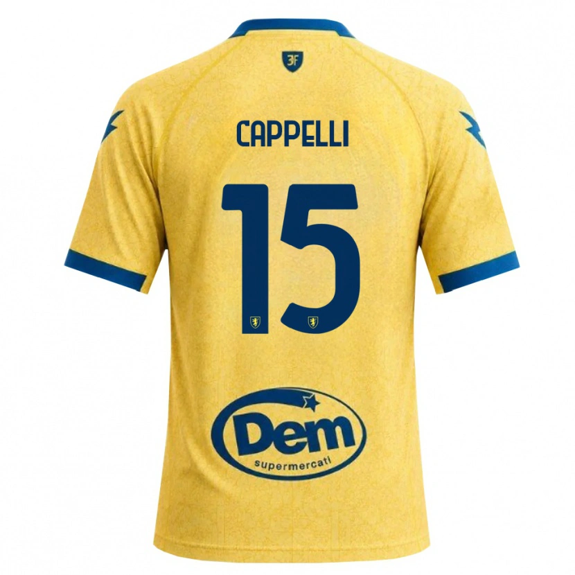 Danxen Criança Camisola Rocco Cappelli #15 Caqui Preto Azul Principal 2026/27 Camisa Brasil