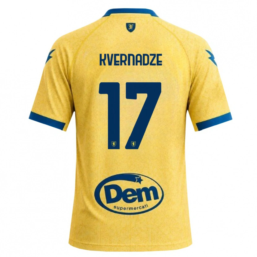Danxen Criança Camisola Giorgi Kvernadze #17 Caqui Preto Azul Principal 2026/27 Camisa Brasil