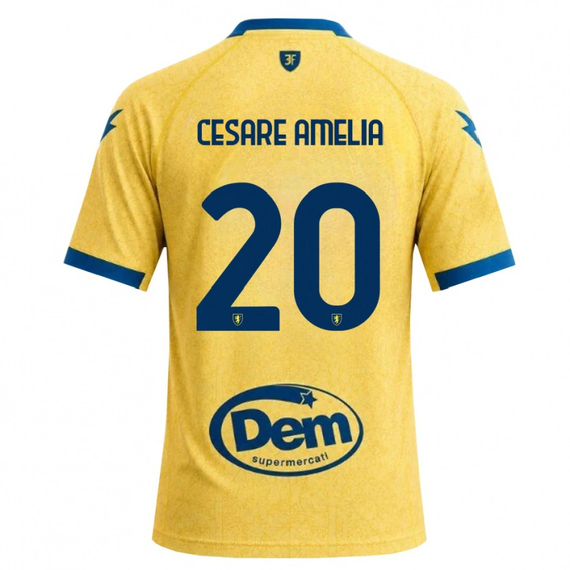 Danxen Criança Camisola Giulio Cesare Amelia #20 Caqui Preto Azul Principal 2026/27 Camisa Brasil