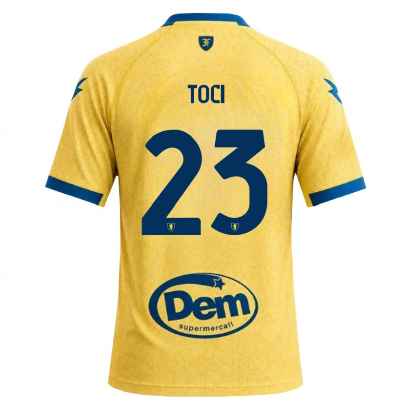 Danxen Criança Camisola Matteo Toci #23 Caqui Preto Azul Principal 2026/27 Camisa Brasil